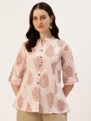 Image of Printed Mandarin Shirt - Casual & Chic (S-3XL)