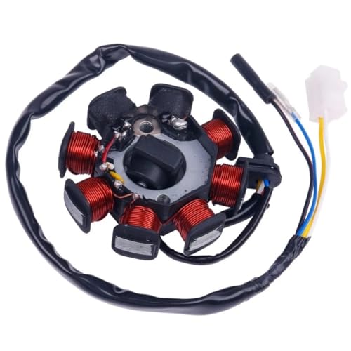 Estator magneto de 6V y 8 bobinas de alta resistencia para motores GY6