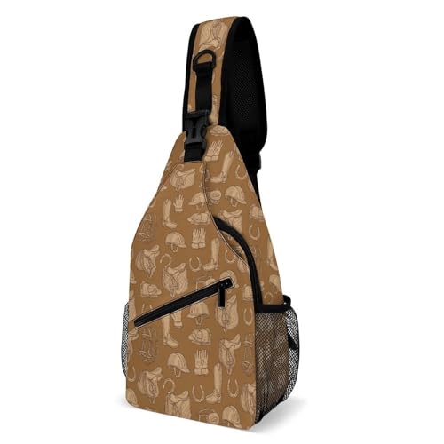 Bolso bandolera unisex ligero de twill para senderismo miniatura 1