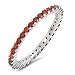 CHOOSE YOUR COLOR Sterling Silver Eternity Ring