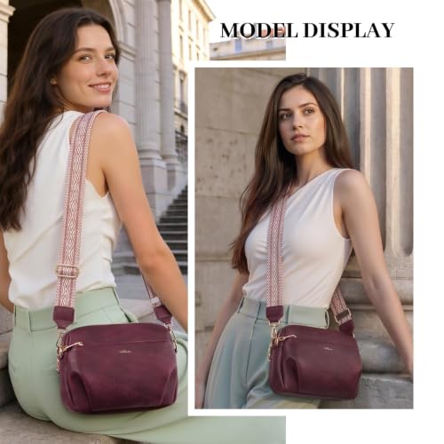 Image of Crossbody Bag for Women Vegan Leather Handbag Purse Anti Theft RFID