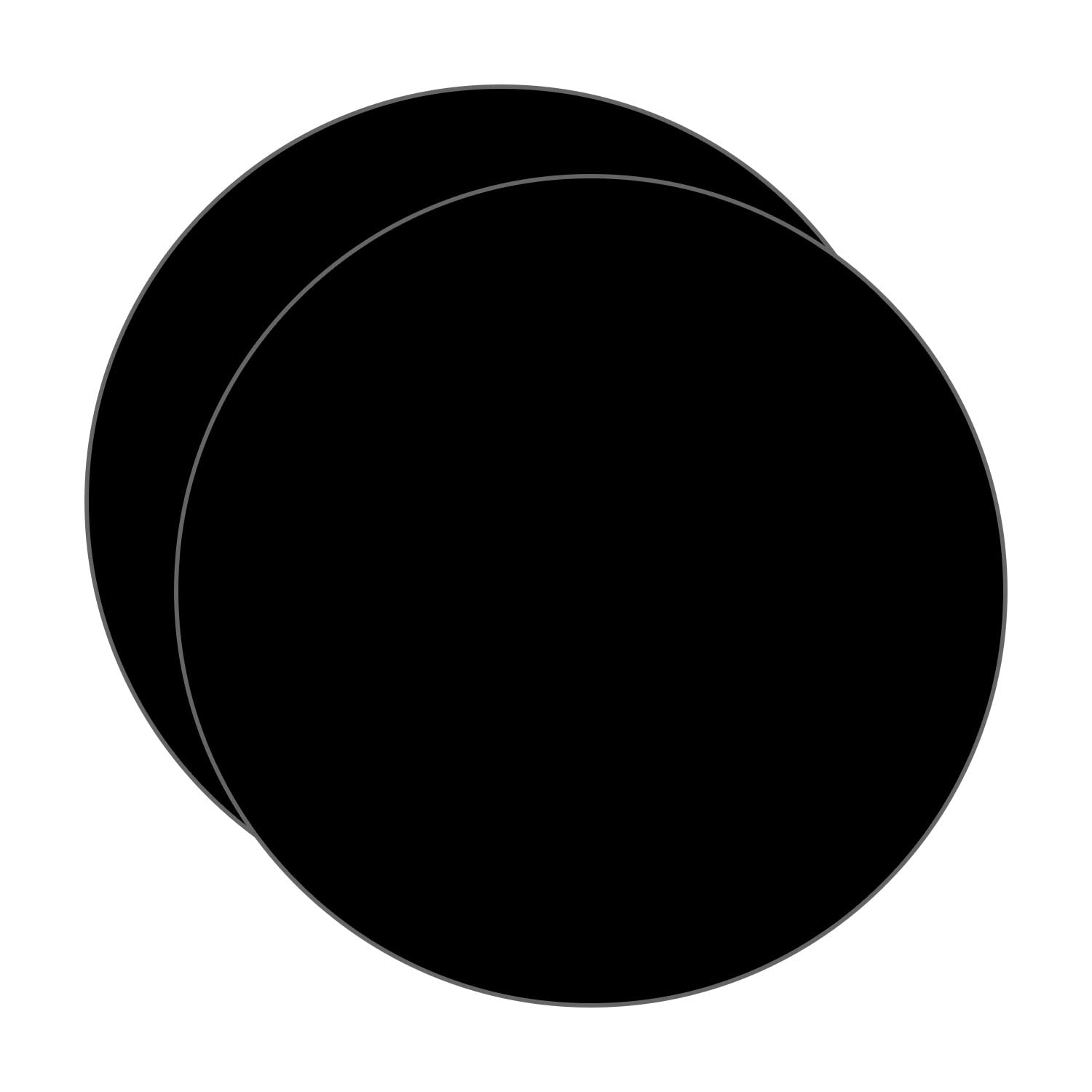Black Acrylic Sheets - 9.44" Round Plexiglass -9