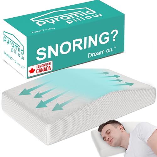 Pyramid Pillow Anti-Snoring Pillow for Side Sleepers,