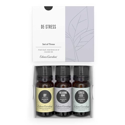 Edens Garden De-Stress Essential Oil 3 Set – 100% Pure