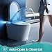 HOROW Artistic Smart Toilet with Powerful Flush, Auto Open/Close Lid, Bidet with Instant Warm Water, Elongated Heated Seat, Dryer, Night Light, Deodorization