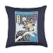 Tokyo Waves: Finest Japanese Aesthetic Raccoon Ramen Noodles Japanese Waves Anime Digital Kawaii Throw Pillow, 18x18, Multicolor