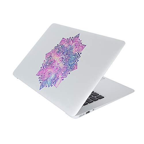 Mandala Laptop Sticker Decal - Removable Waterproof Vinyl Decals Stickers - Mandalas Purple Blue Sticker Night Sky Partial Skin Compatible With Computer Macbook Air Pro 13 15 Inch Mac Retina - Artsy Zen Decorative Sticker By Artsybb #TOP3