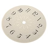 BESTOYARD Quadrante Rotondo in Ferro Color Oro per Orologio da Parete Vintage, Quadrante Fai da Te Bordi Lisci per Meccanismo Orologio, Stile Elegante e Funzionale