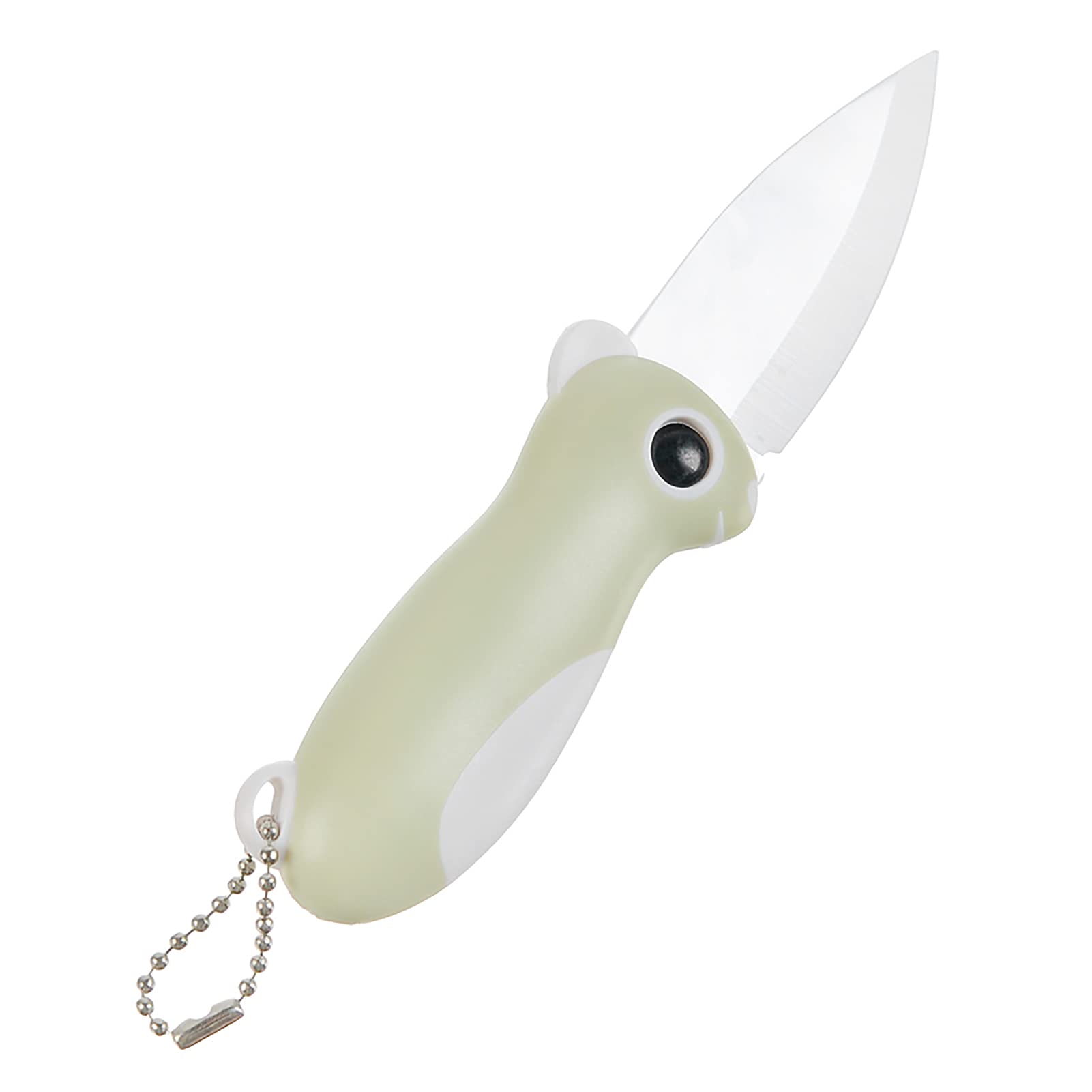 Ceramic Paring Knife, Pocket Knife Folding Knife, Super Sharp Blade only 2.3 inch, Fruit Peeling Vegetable Cutting, Easy-to-Carry (Green)