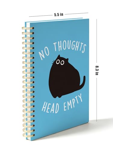 Carnet de notes à spirale rigide chat noir pour ne plus perdre vos idées - 5