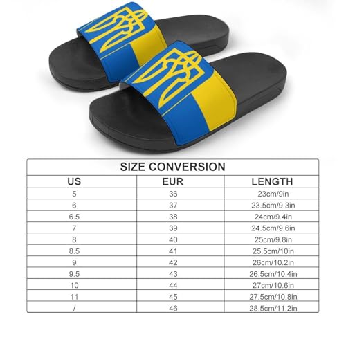 Ukraine Flag National Emblem Slippers for Men Wormen Shower Bathroom Slipper Indoor Beach Non Slip Sandal2