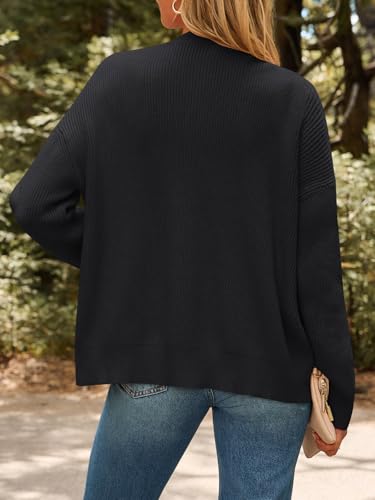 Image of LILLUSORY Womens Cardigan Sweaters 2026 Fall Oversized Lightweight Sweater | Long Sleeve Open Front, V Neck Button Down Clothing, Casual Work Clothes, Early Winter Fashion, Versatile Knit Outfits