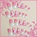White Flower Duck Press On Nails with French Tips Designs, Glossy Pink Gradient Fake Nails, Short False Nails, 24Pcs