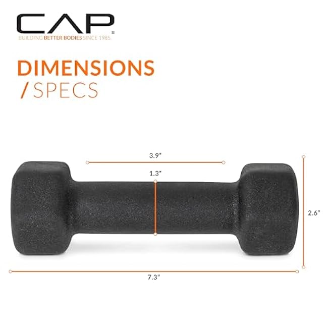CAP Barbell Neoprene Dumbbell Weights Pairs & Sets | Multiple Colors