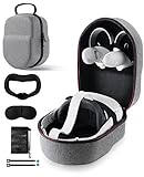 VORI Case for Oculus Quest 2, with Silicone VR Face Cover & Len Protector, Lightweight and Portable Protection Hard Carrying Case for Meta Quest 2 Headset and Controllers Accessories