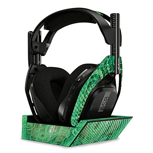 Image of MightySkins Carbon Fiber Skin Compatible with Astro A50 Wireless Headphones + Base Station (Gen 4) - Vintage Paisley | Protective, Durable Textured Carbon Fiber Finish | Easy to Apply