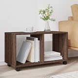 Goldonion Schrank mit Rädern Eiche braun 72 x 33 x 42,5 cm Spanplatte