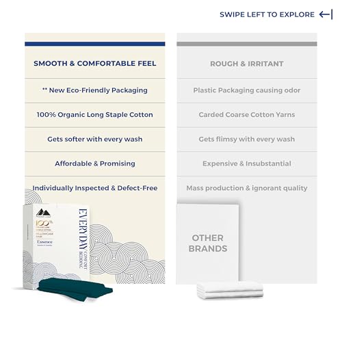 Image of Mayfair Linen Organic Cotton King Pillow Cases Set of 2 (21 inch x 40 inch), Teal
