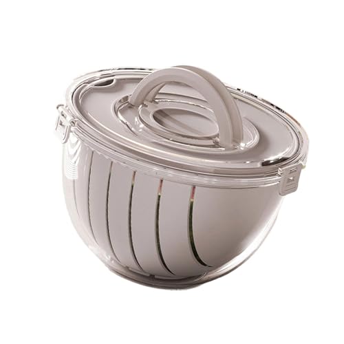 ダブルドレインホール付きの効率的なスイカの切断バスケットフルーツ用のキッチンツール野菜を洗うペットキッチンを整理する