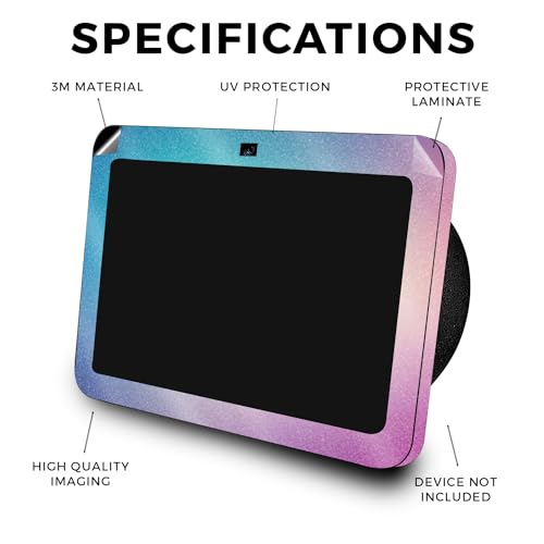 Image of Glossy Glitter Skin Compatible with Amazon Echo Show 8 (3rd Gen, 2023) - Vivid Fog - Premium 3M Vinyl Protective Wrap Decal Cover - Easy to Apply, Crafted in The USA by MightySkins