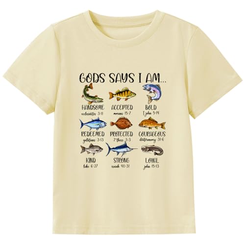 Image of Kids Christian Shirt Toddler Created with a Purpose Shirt Boys Girls Bible Verse Religious Clothes 2-7 Years