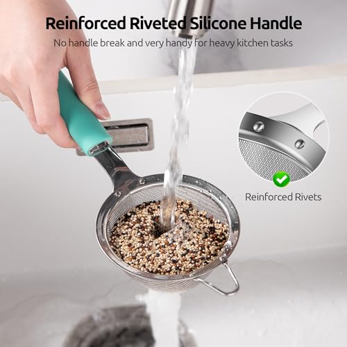 U-Taste Fine Mesh Strainer with Silicone Handle