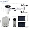 ECOWITT WittField Combo WS6211 - Estación meteorológica inalámbrica 4G y Wi-Fi Gateway móvil con sensor externo 7 en 1 WS69, estación base IoT Asistente meteorológico con panel solar #2