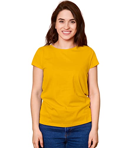 Image of Hangout Hub HH95 Tshirt for Womens | Regular Fit | Super Combed Cotton Women T-Shirt | Solid Plain Tees | Round Neck T Shirt | Half | Pack of 2 | 3 | 4 | 5 | 6
