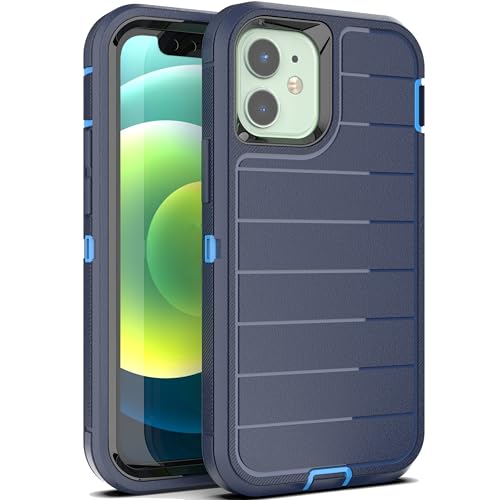 Protection iPhone 13 Mini haut de gamme avec coque rigide anti-chute bleue