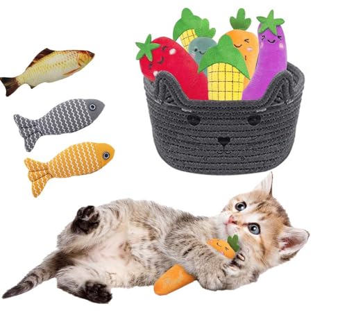 Image of Cat Shaped Basket,Cat Toys Basket Storage Organizer Cute Cartoon Cotton Rope Basket With Ear Handles Easter Basket Baby Shower Gifts For Kids 8.3 x 4.7 inches,Grey
