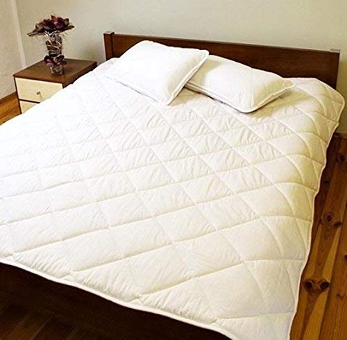 Merino Wool Pure 100% COTTON Duvet With Cotton Cover & Filling Quilt Bed DUVET 8tog DUVET SUPER KING/KING/DOUBLE/SINGLE/COT BED (220 x 260 cm - SUPER KING)