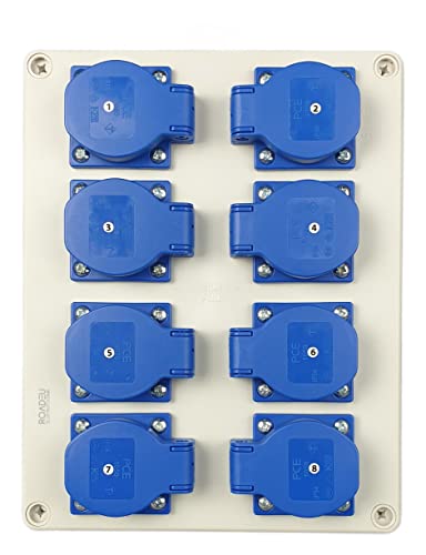 Caja de distribucion de pared de 8 tomas para solucionar la falta de enchufes RoadEu 3