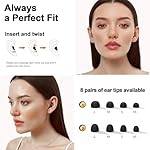 Ear Plugs for Sleeping Noise Cancelling, 45dB Noise Reduction Earplugs for Sleep, Concert, Snoring, Parenting & Noise Sensitivity Relief, Hearing Protection Reusable Earplugs with 8 Soft Tips Black - Image 5