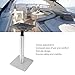 Boat Seat Base - 6.9 Inch Aluminum Alloy Boat Seat Pedestals Set, Swivel Seat Base Mount, Anti Slip Heavy Duty Boat Accessories for Most Boat Seat Mount