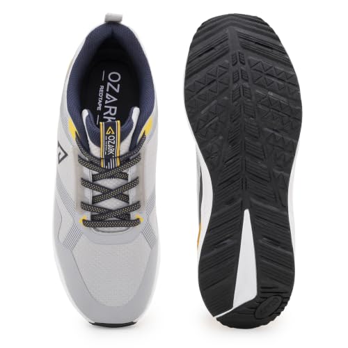 Image of Red Tape Ozark Off White Hiking Shoes for Men | Low-Cut Outdoor