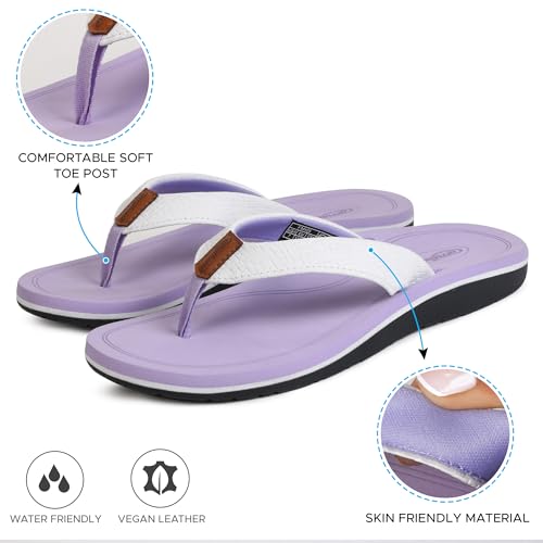 Image of AEROTHOTIC Beach Sandals for Woman Non Slip Flip Flops Quick Dry Slippers