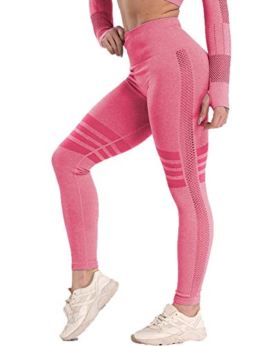 SEASUM Womens Vital Butt Lifting Legging - High Rise Workout Compression Fit Pants
