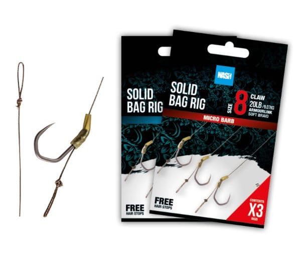 Nash Solid Bag Rigs Barbless: 4