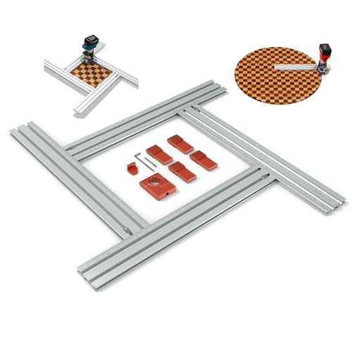 Modèle de fraisage SpeTool pour gouttière de jus, aide de fraisage réglable 2 en 1 pour planches à découper et cercles, avec échelle métrique/impériale, découpeur de cercles pour travaux du bois