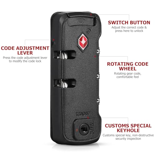 Luggage-Locks-TSA-Approved-Luggage-Password-Lock-Authentication-Fixed-Safety-Replacement-Lock-Suitcase-Bag-Customs-Lock-Combination-Lock-3-Digit-Password-High-Security
