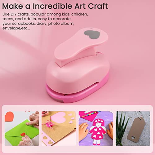 Myartool Heart Paper Punch, 1.5 Inch Heart Punches For Paper Crafts, 38Mm Heart Hole Punch For Making Scrapbook Pages, Memory Books, Card Making, Journals, Gift Tags, Homemade Confetti #TOP4