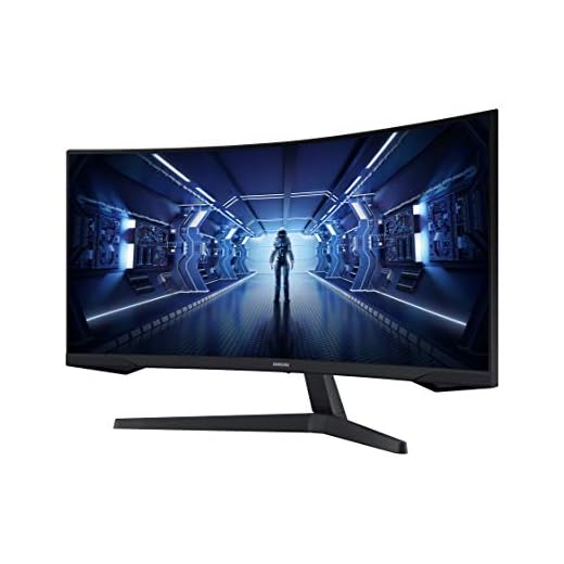 Samsung Monitor Gaming Odyssey G5 (C34G55), Curvo (1000R), 34", 3440x1440 (Ultra WQHD), 21:9, HDR10, VA, 165 Hz, 1 ms, FreeSync Premium, HDMI, Display Port, PBP, Flicker Free