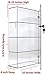 T'z Tagz Brand Acrylic Lucite Showcase Jewelry Pastry Bakery Counter Display W/Door & Lock (10