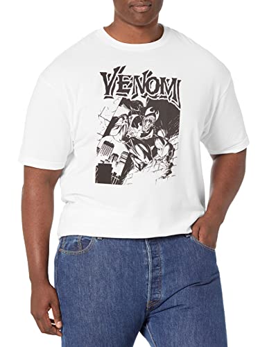 Marvel Street Venom T-Shirt Homme noir en coton premium inspiré du style streetwear