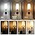 Battery Operated Wall Sconce Set of 2, Rechargeable Wall Sconce With Remote Dimmable Wireless Battery Powered Wall Lamp Decor Fixture For Bedroom Living Room White Fabric Shade Included Bulbs