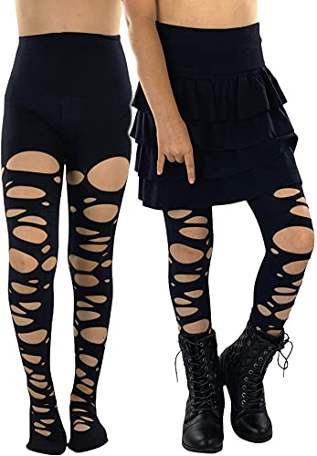 ToBeInStyle Girl's Halloween Costume Assorted Full Length Pantyhose Nylon Tights