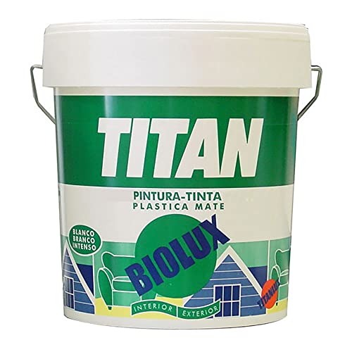 PINTURA PLASTICA INTERIOR-EXTERIOR MATE BIOLUX 15l TITAN A62000815
