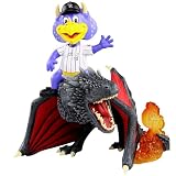 Dinger Colorado Rockies Game of Thrones Mascot on Fire Dragon Bobblehead MLB