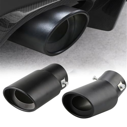 Punta de silenciador de escape de acero inoxidable con acabado pulido para automóviles 6