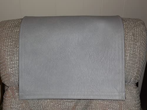 Recliner Headrest Cover For Home Decor Upholstery Marine Vinyl Light Gray Color For Furniture Protection On Rv Living Truck Seats Office Chair #TOP4